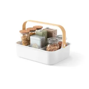 Bellwood Large Stackable Bin White/Natural