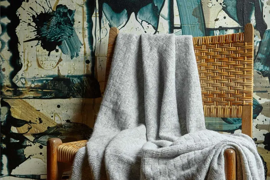 Bemboka Light Box Angora & Merino Wool Throw - Pre-Shrunk