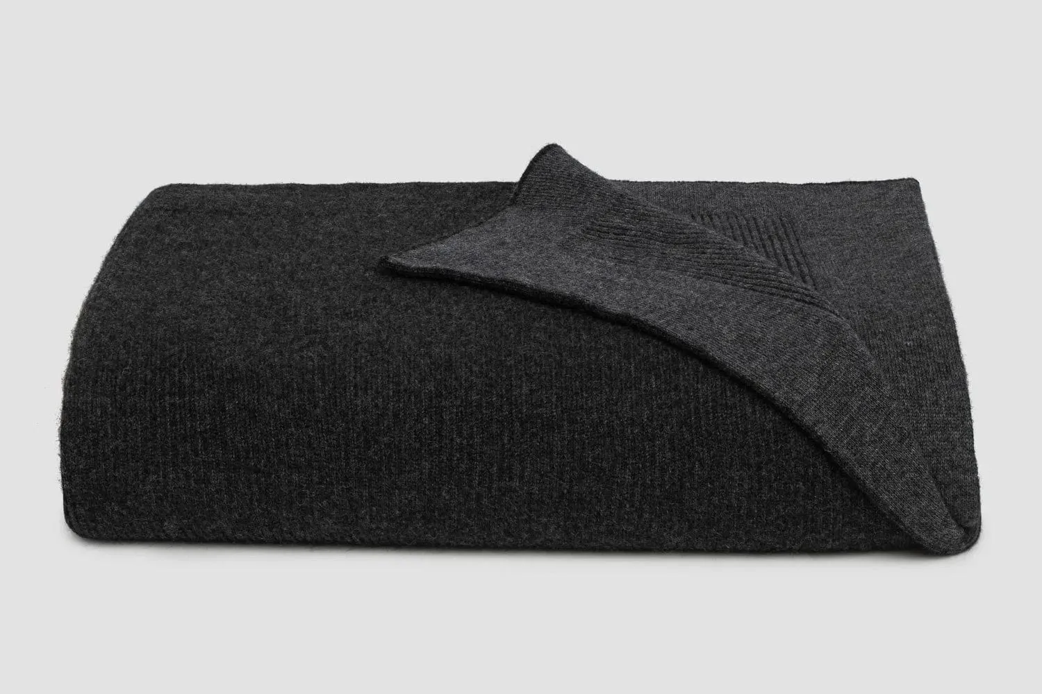 Bemboka Reversible Rib Angora & Merino Wool Throw - Pre-Shrunk