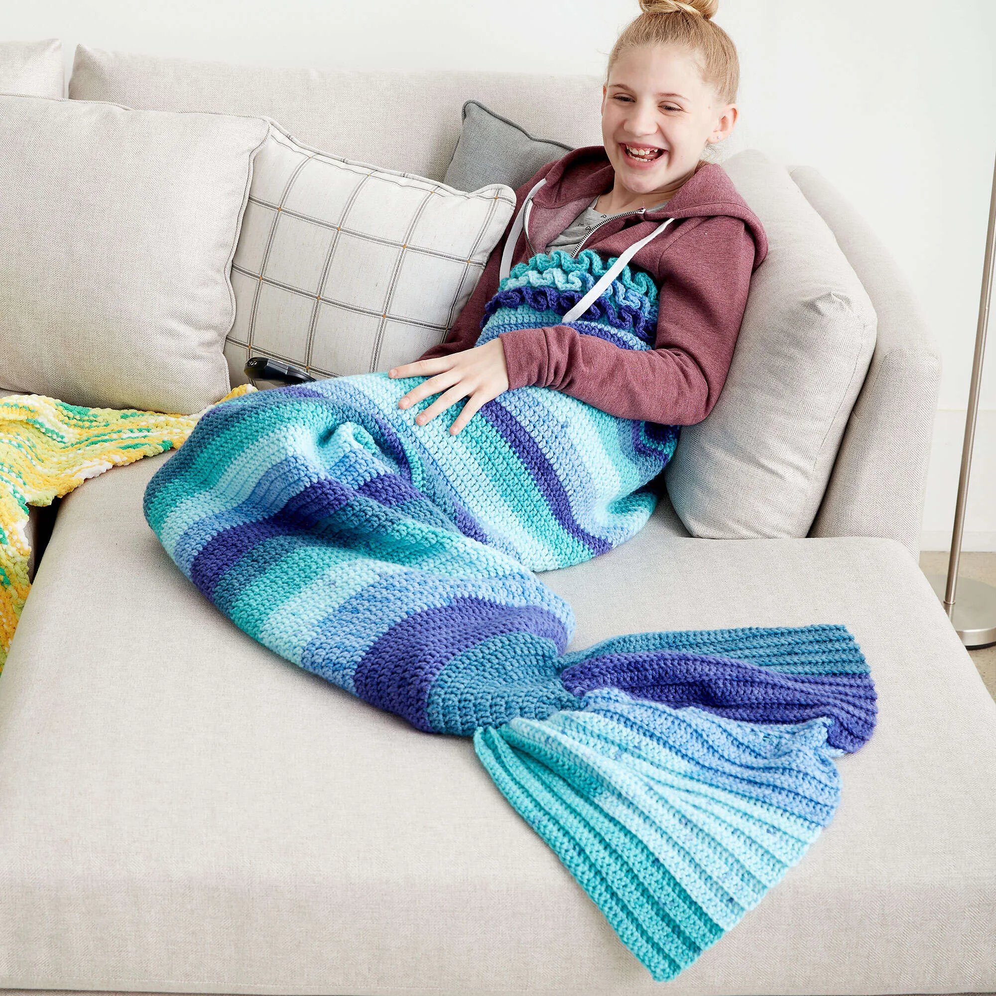 Bernat Crochet Mermaid Tail Snuggle Sack