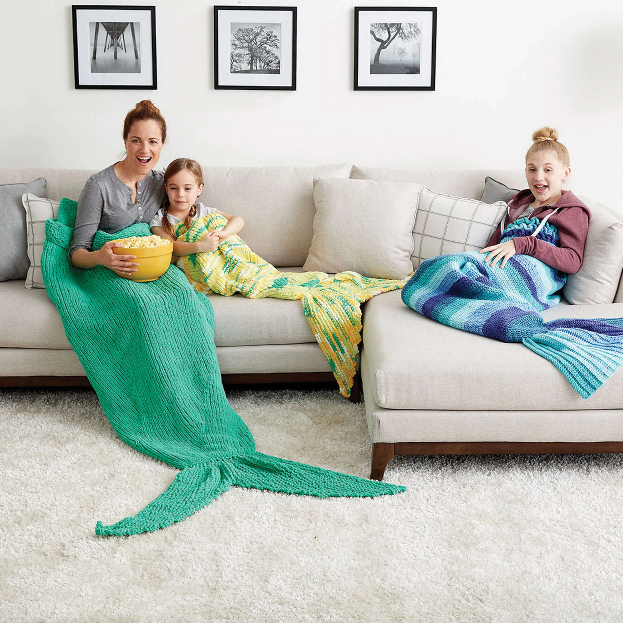 Bernat Crochet Mermaid Tail Snuggle Sack
