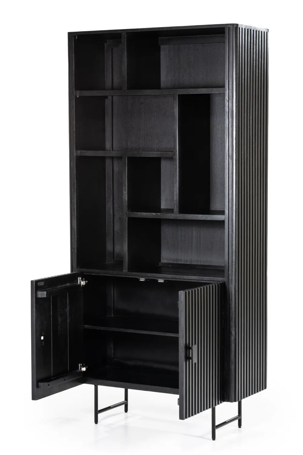 Black Mango Wood Bookcase | Eleonora Remi