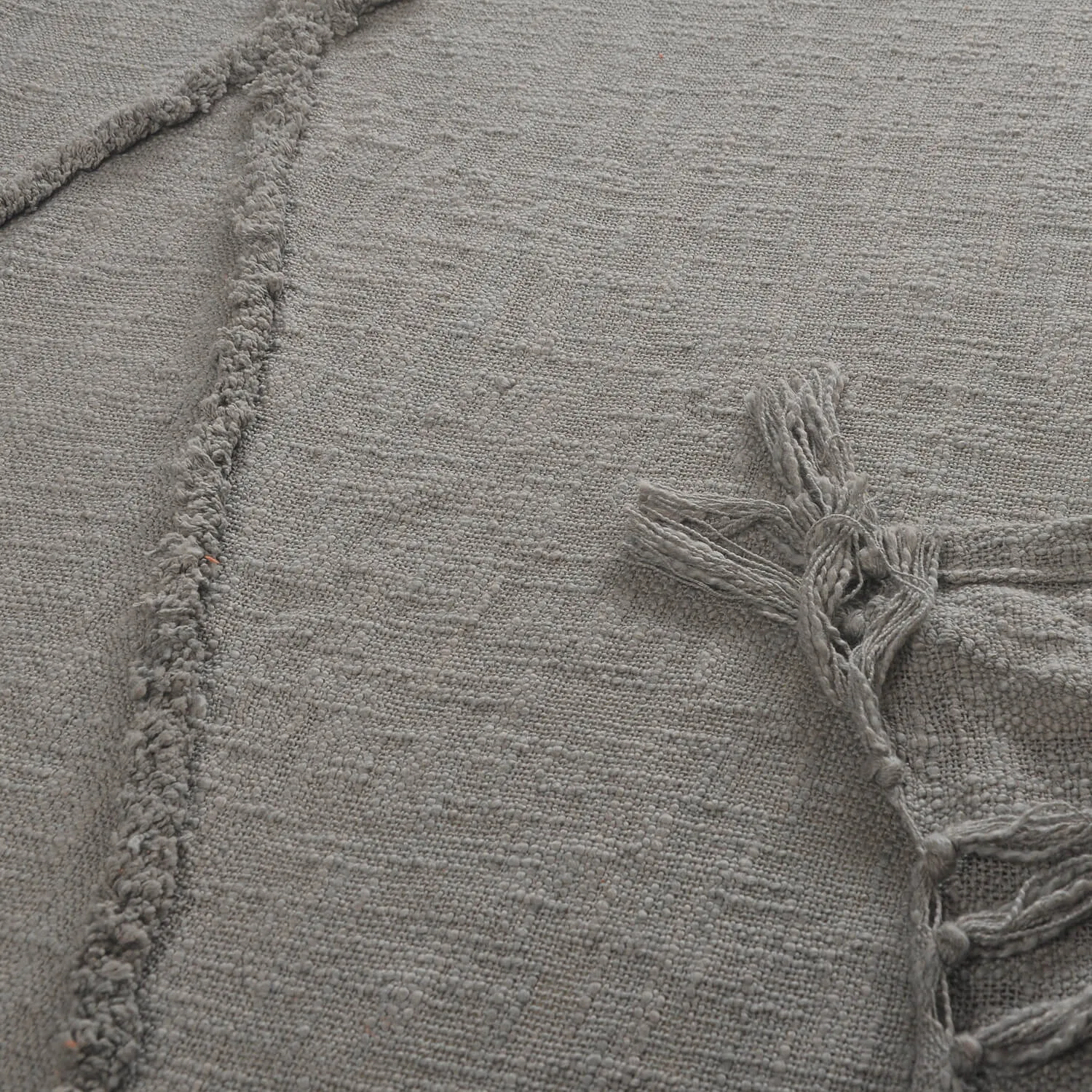 Boho Diamond Tufted Throw Blanket