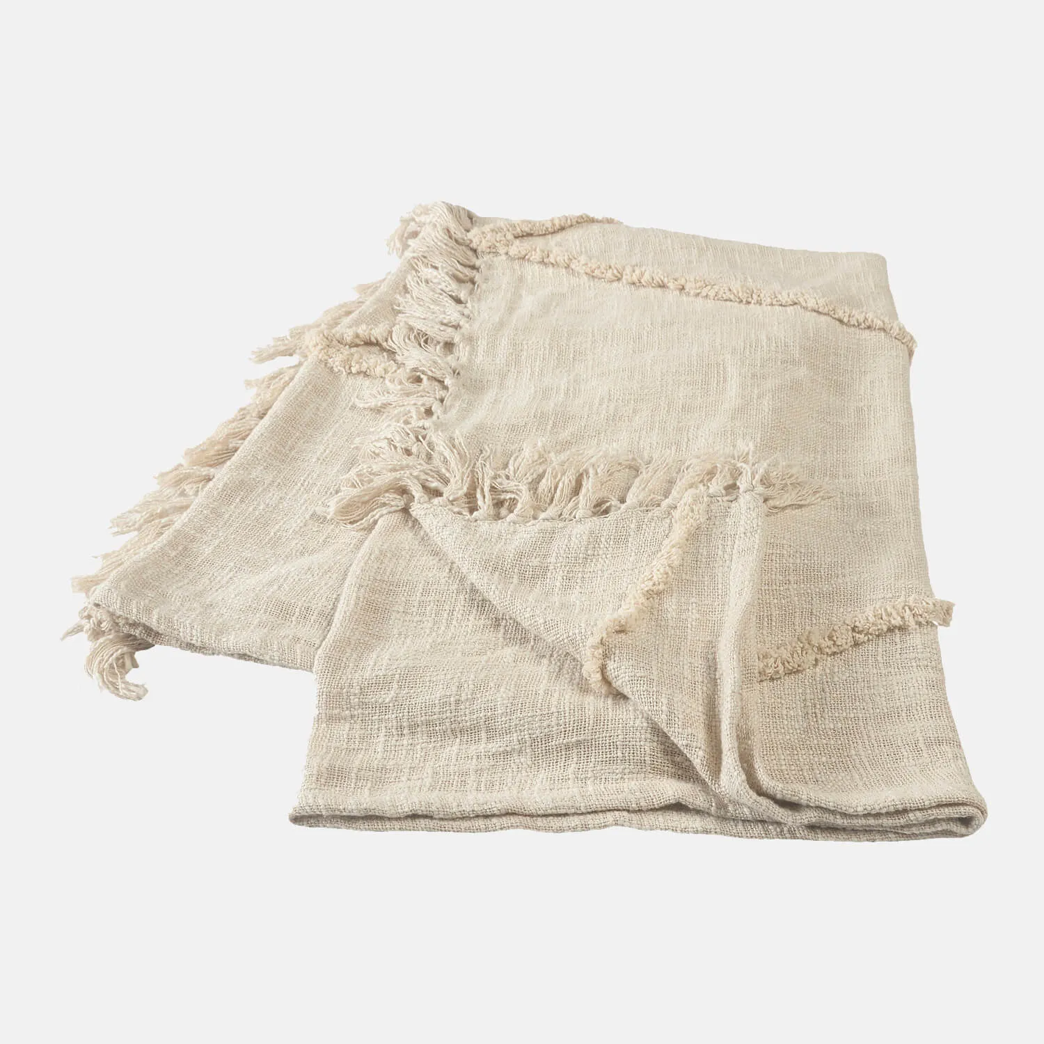 Boho Diamond Tufted Throw Blanket