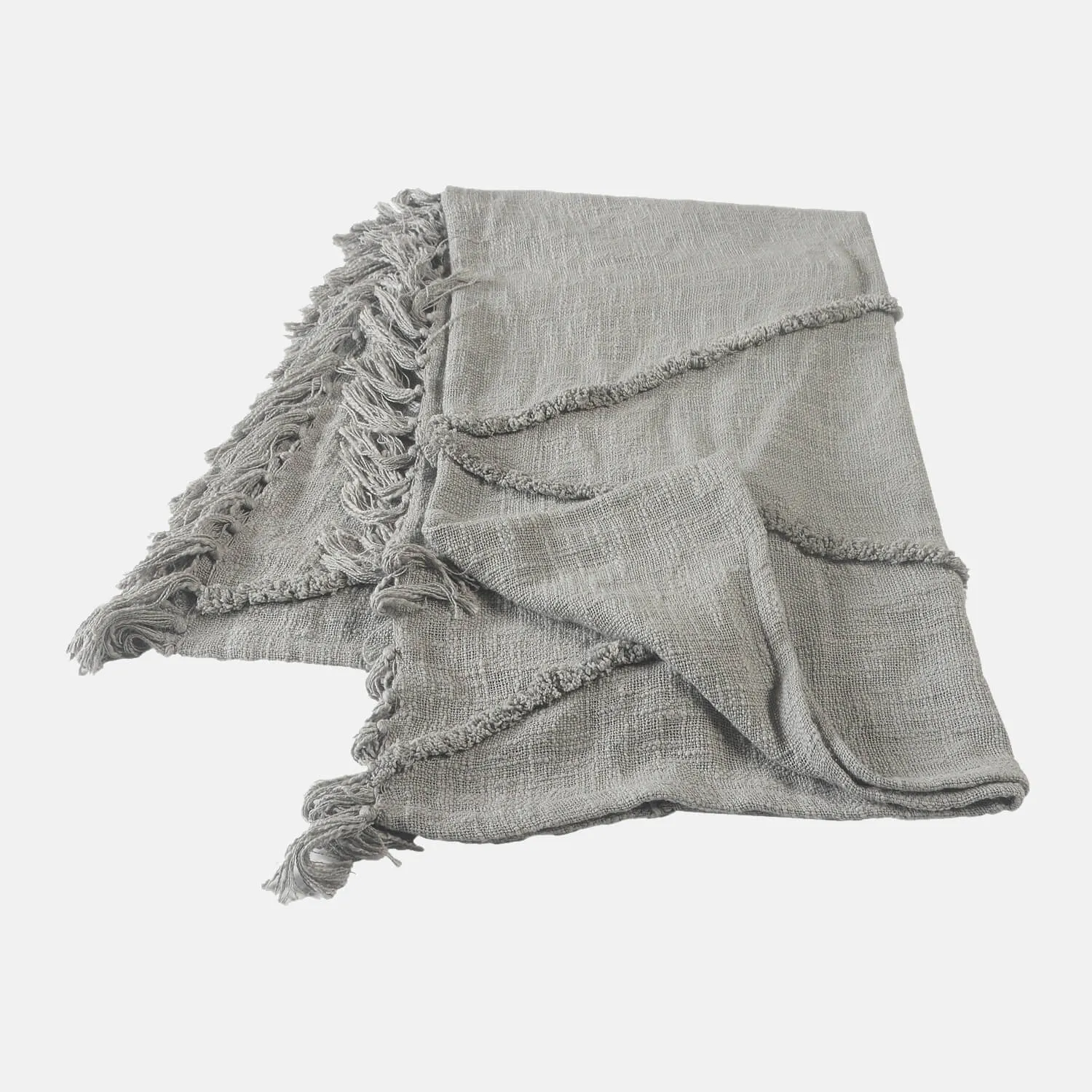 Boho Diamond Tufted Throw Blanket