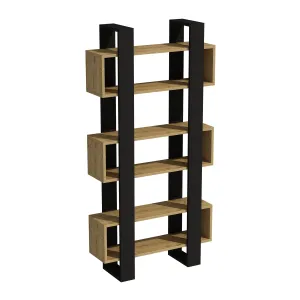 Bookcase with Geometric Shelves Ocean