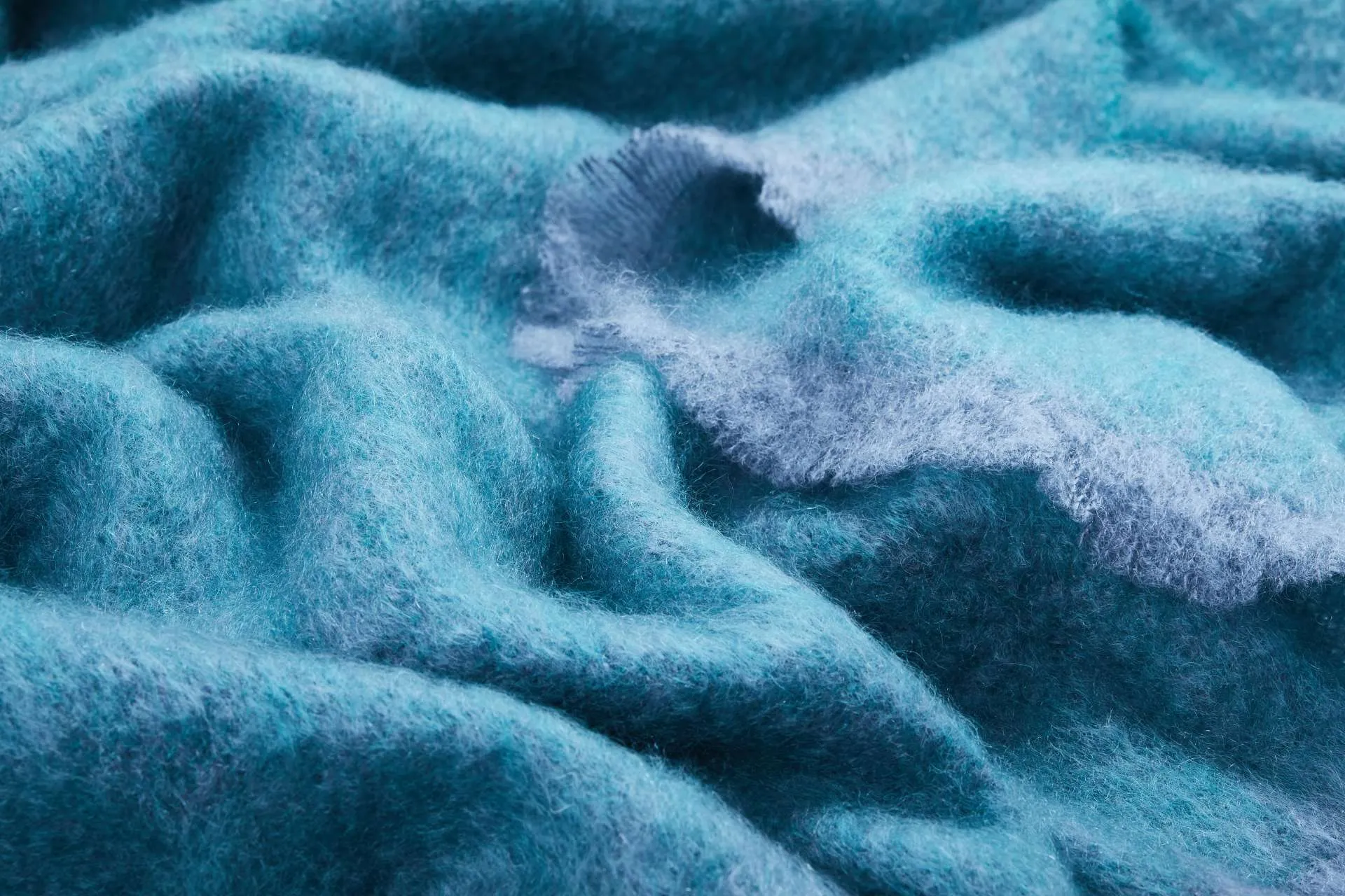Bottle Clash Mohair Throw Blanket