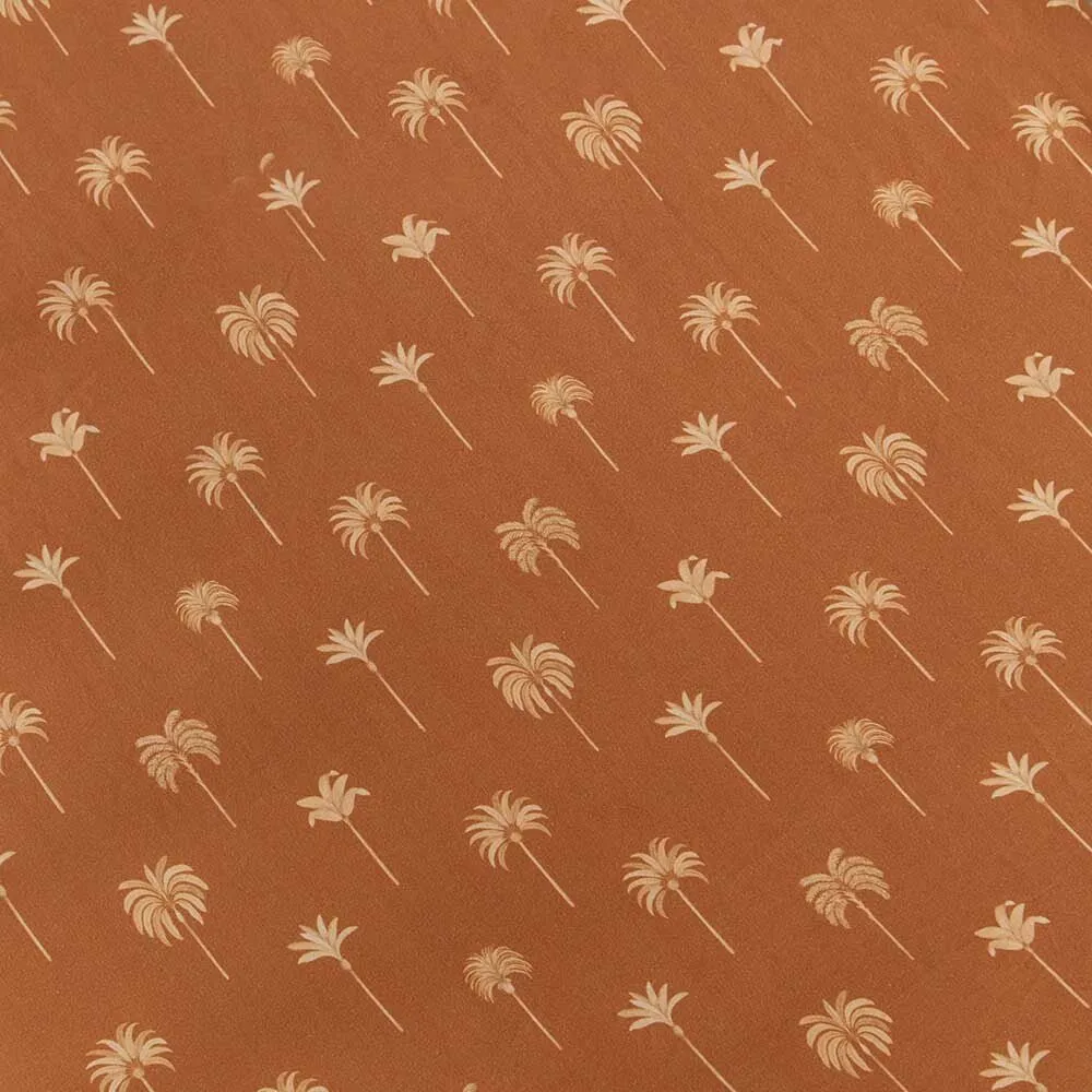 Bronze Palm Organic Bassinet Sheet / Change Pad Cover