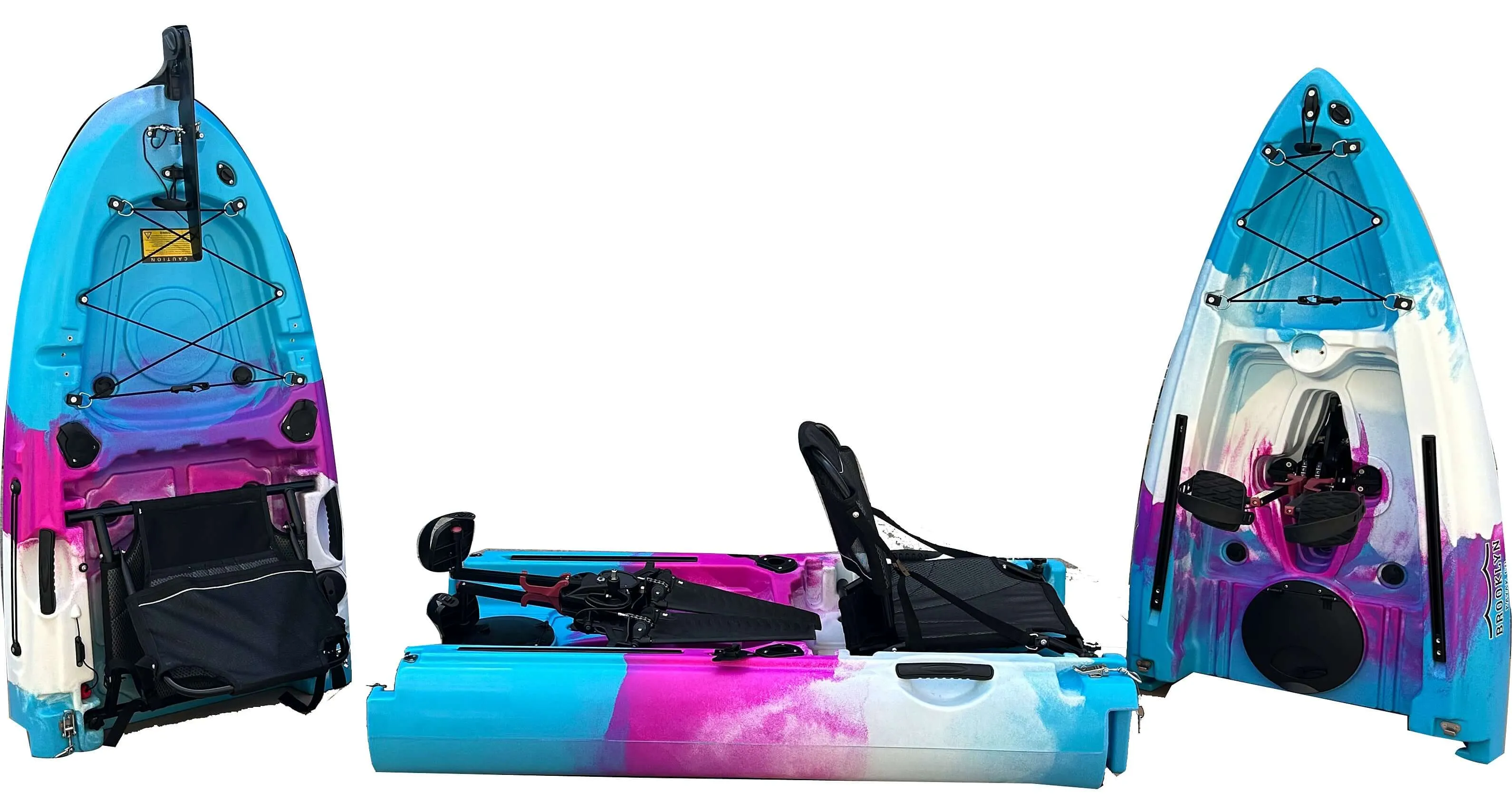 Brooklyn 13.0 Tandem 3pc Modular Pedal Kayak (MPT13)