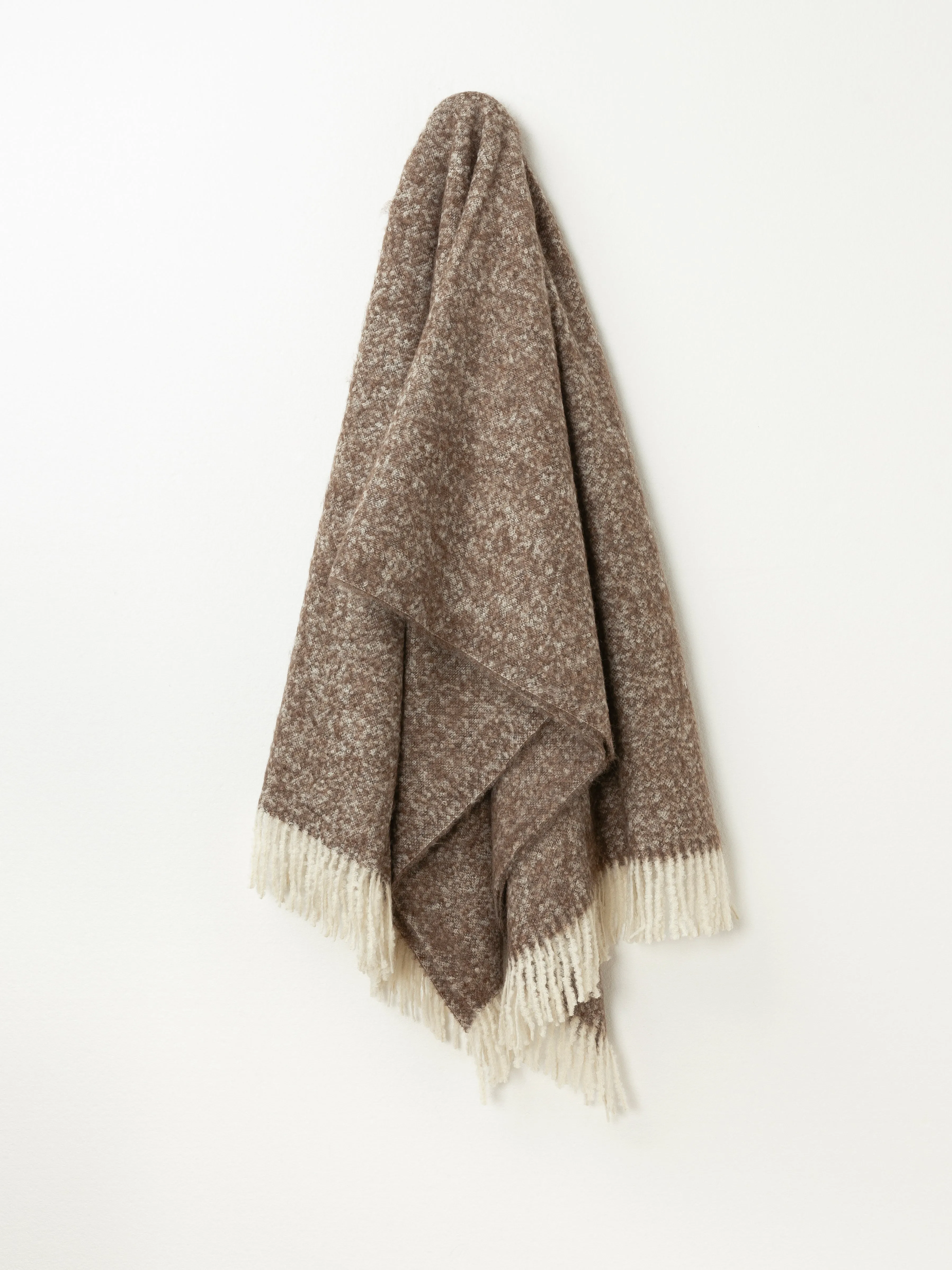 Brushed Boucle Alpaca Throw