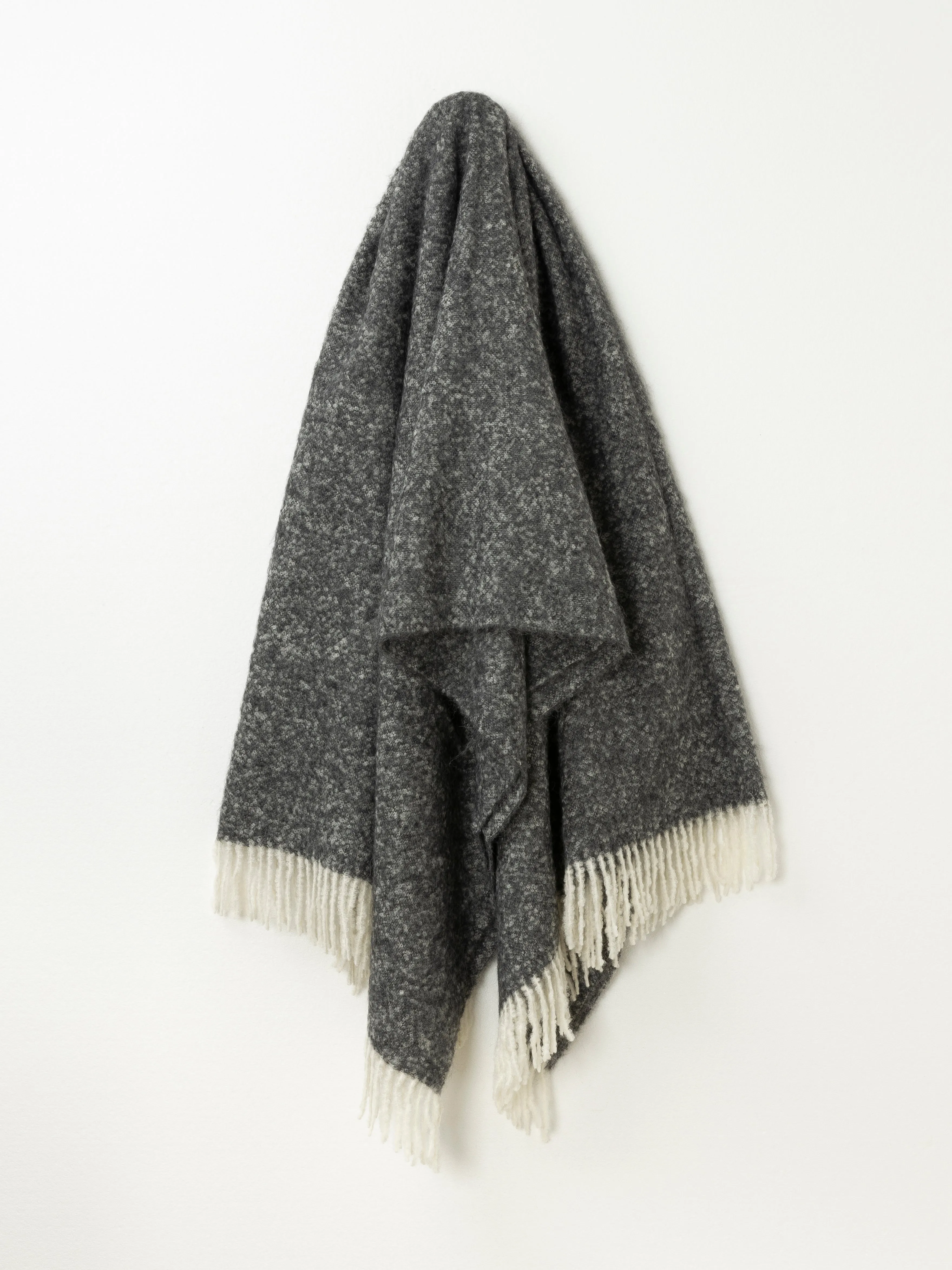 Brushed Boucle Alpaca Throw