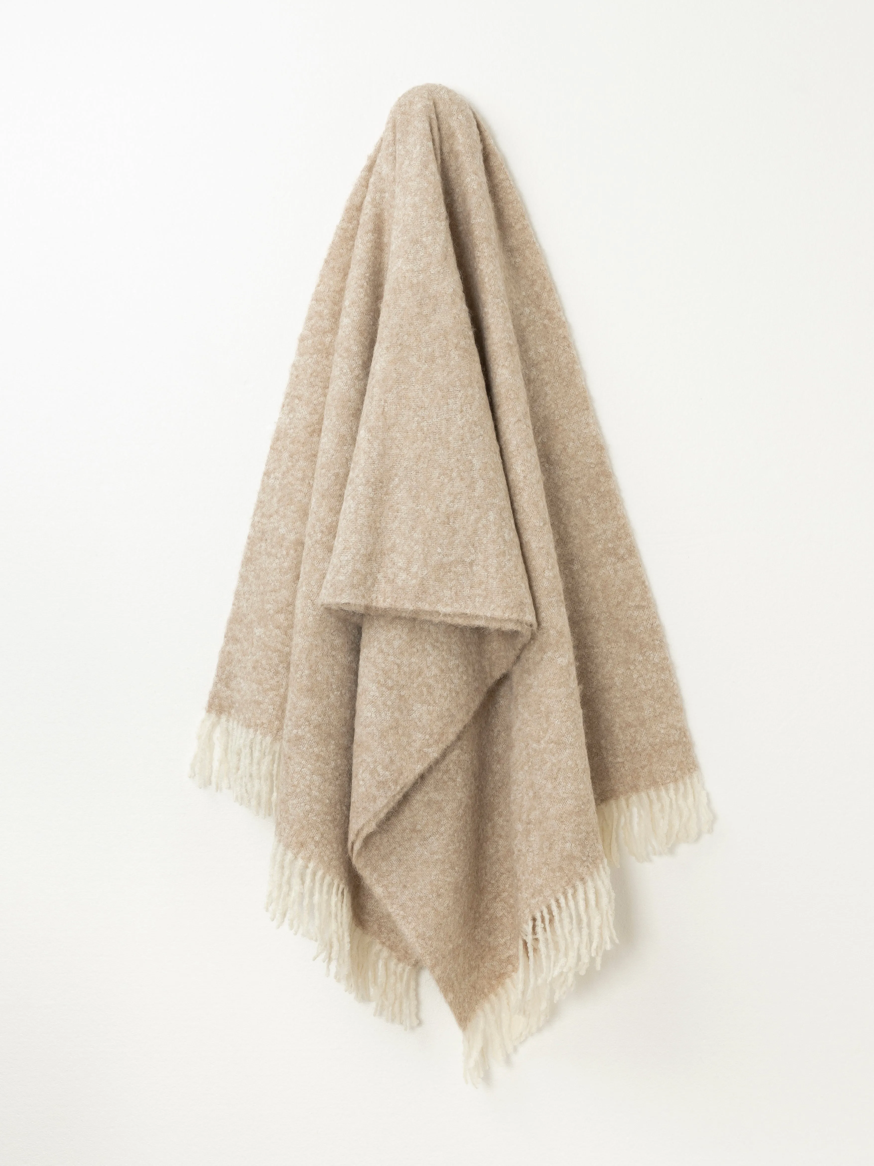 Brushed Boucle Alpaca Throw