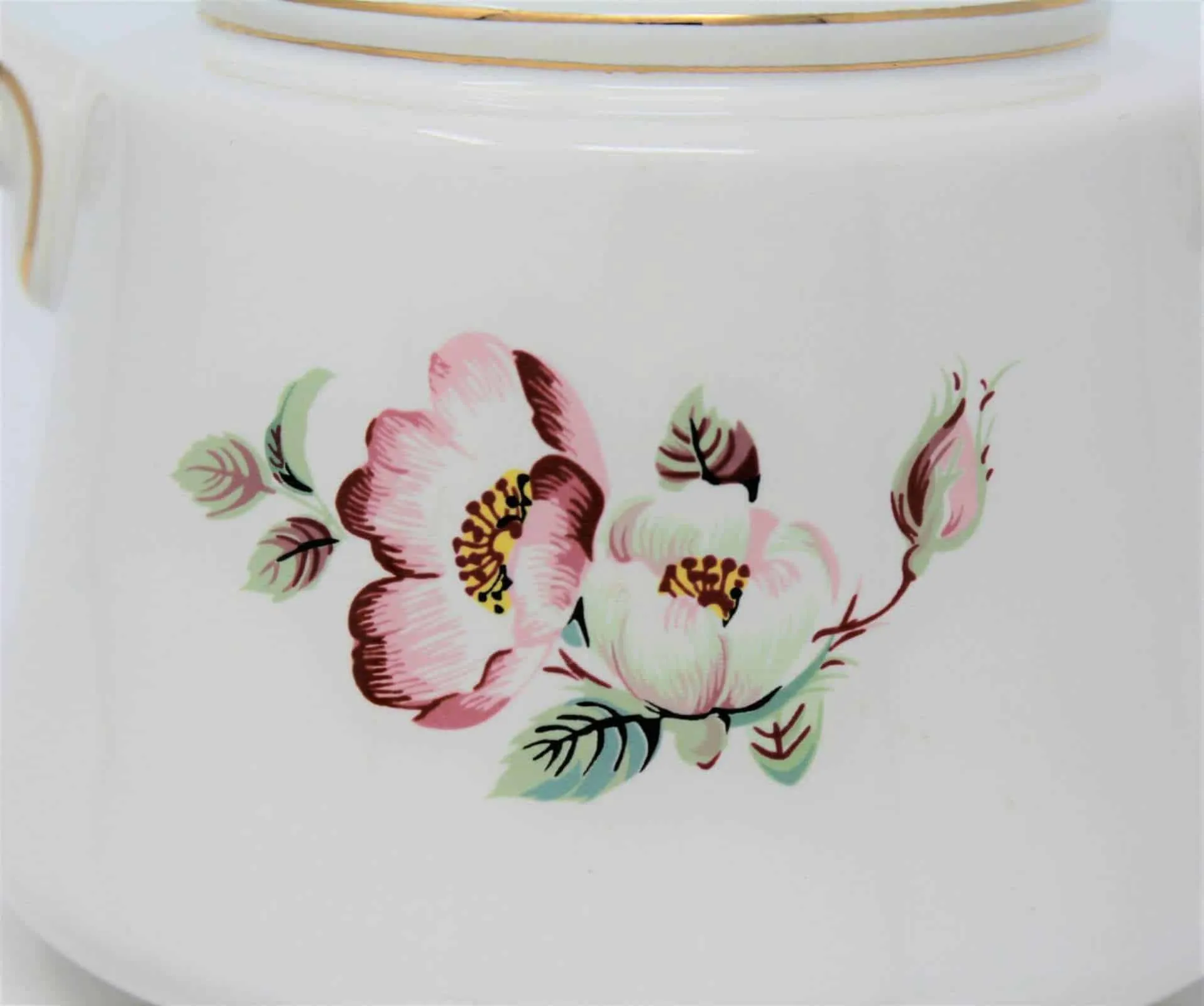 Canister, House of Webster, Briar Rose / Dogwood, Ceramic, Vintage