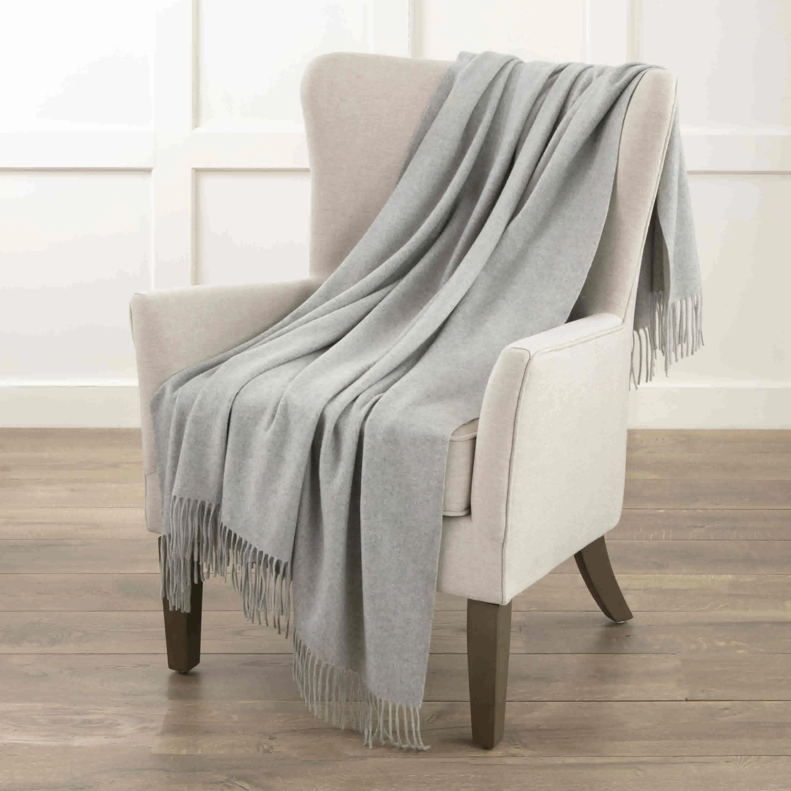 Cashmere Gray Throw by Luxor