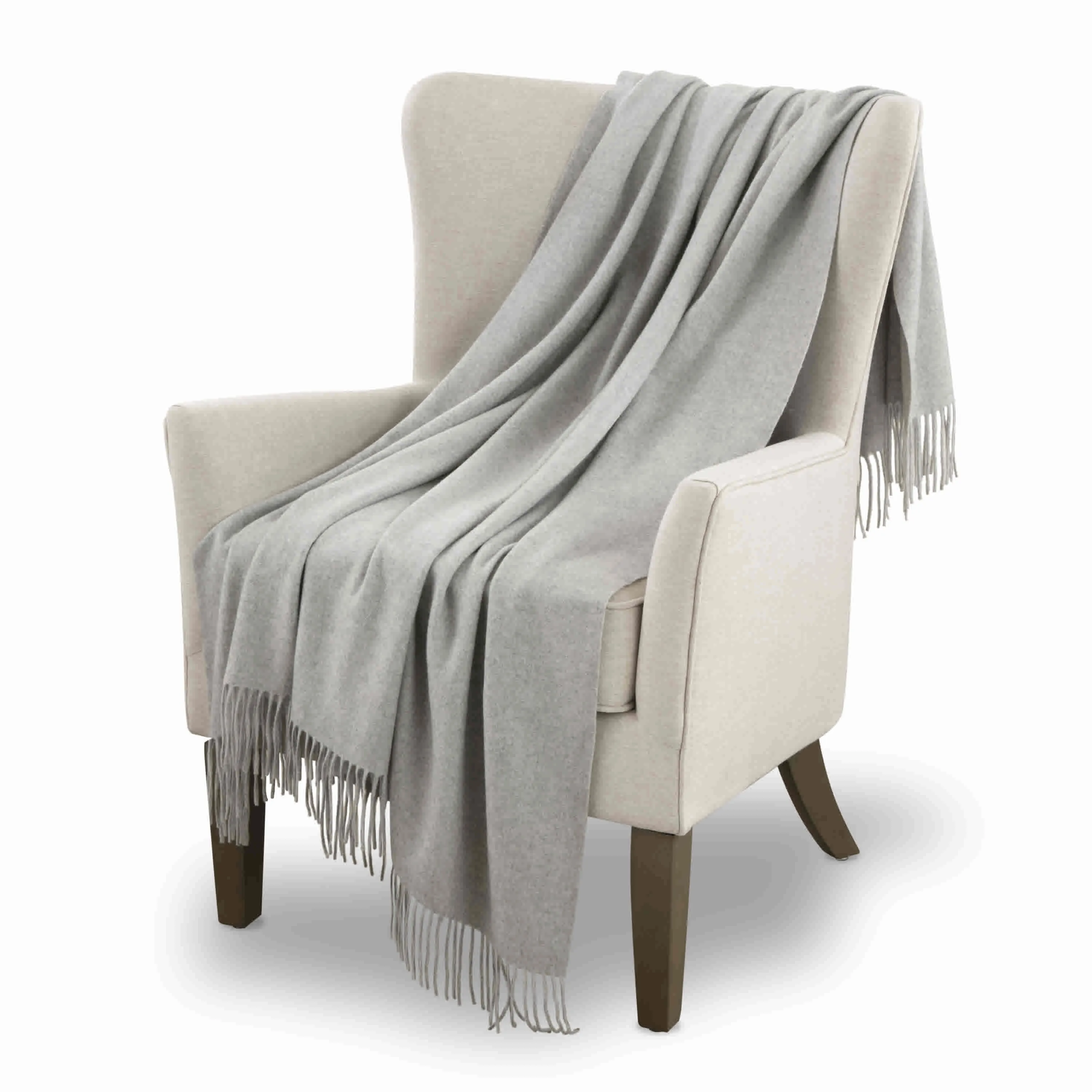 Cashmere Gray Throw by Luxor
