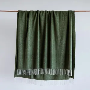 Cashmere Merino Throw XL - Moss