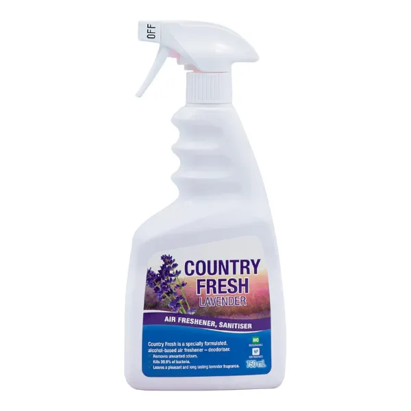 Clean Plus Country Fresh Lavender Air Freshener and Sanitiser