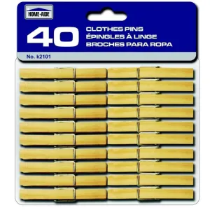 Clothes Pins 40 Wood