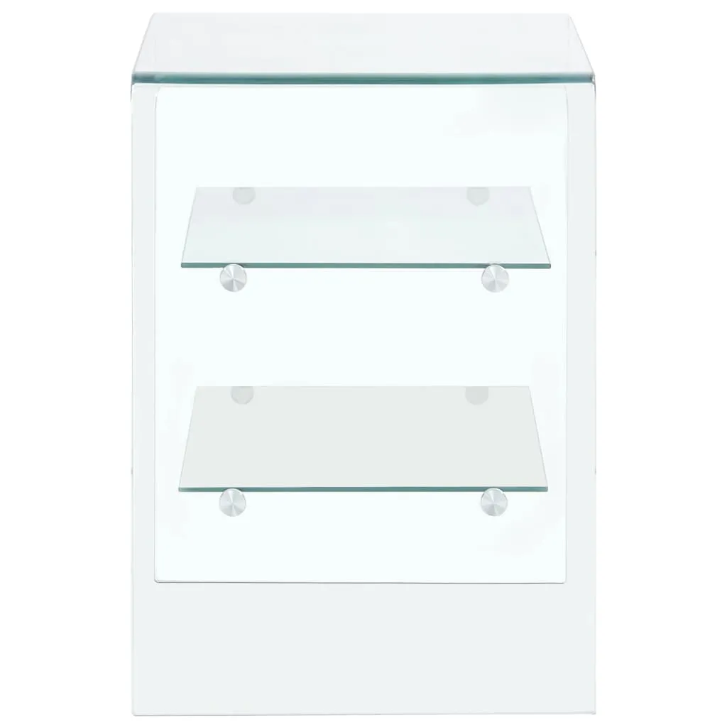 Coffee Table 50x40x56 cm Tempered Glass