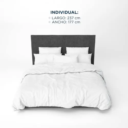 Comforter Single White Microfiber 237 Cm X 177 Cm Mattress Pads & Toppers