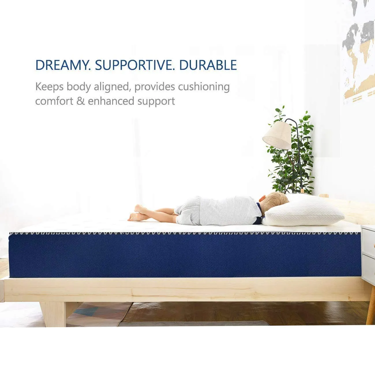Comforto Siesta 6 inch Pocket Spring Single Size Mattress (72x35x8 inch, Pocket Spring) - Mattress in a Box