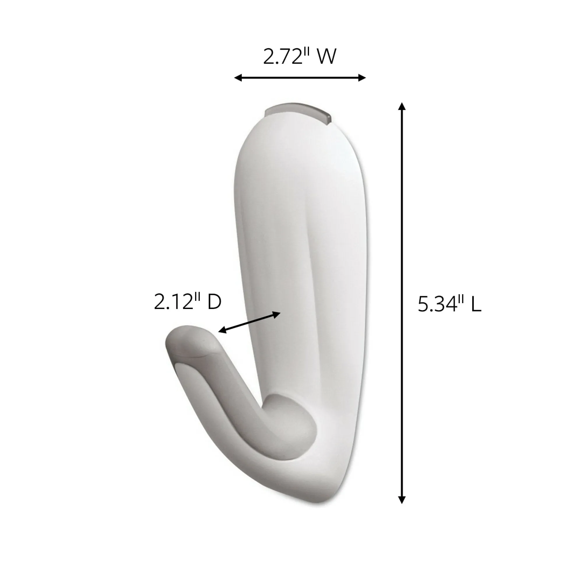 Command Large Bathroom Hook with Water-Resistant Strips, 17600B-ES