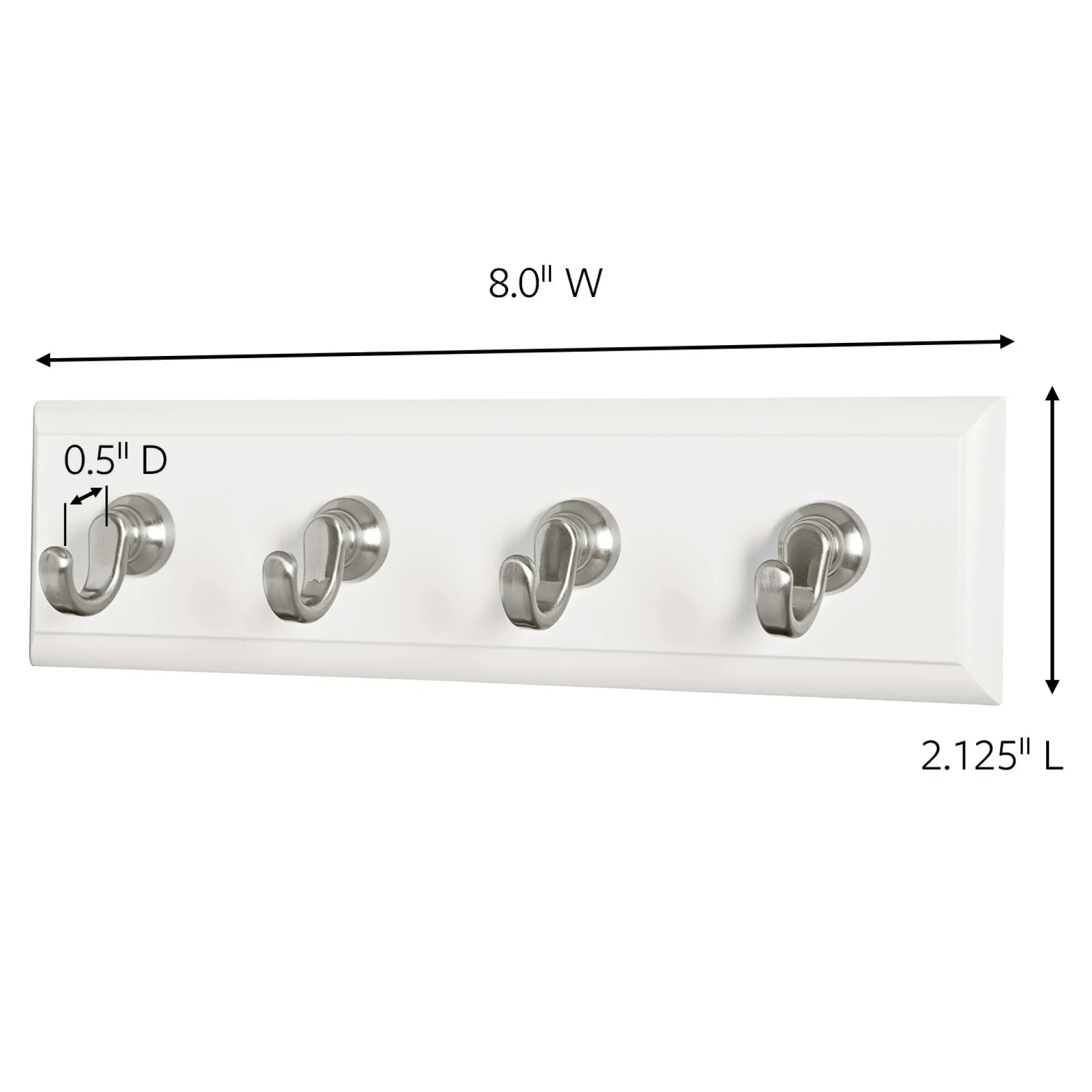 Command Quartz Key Rail HOM-18Q-ES, 1 Rail, 6 Strips