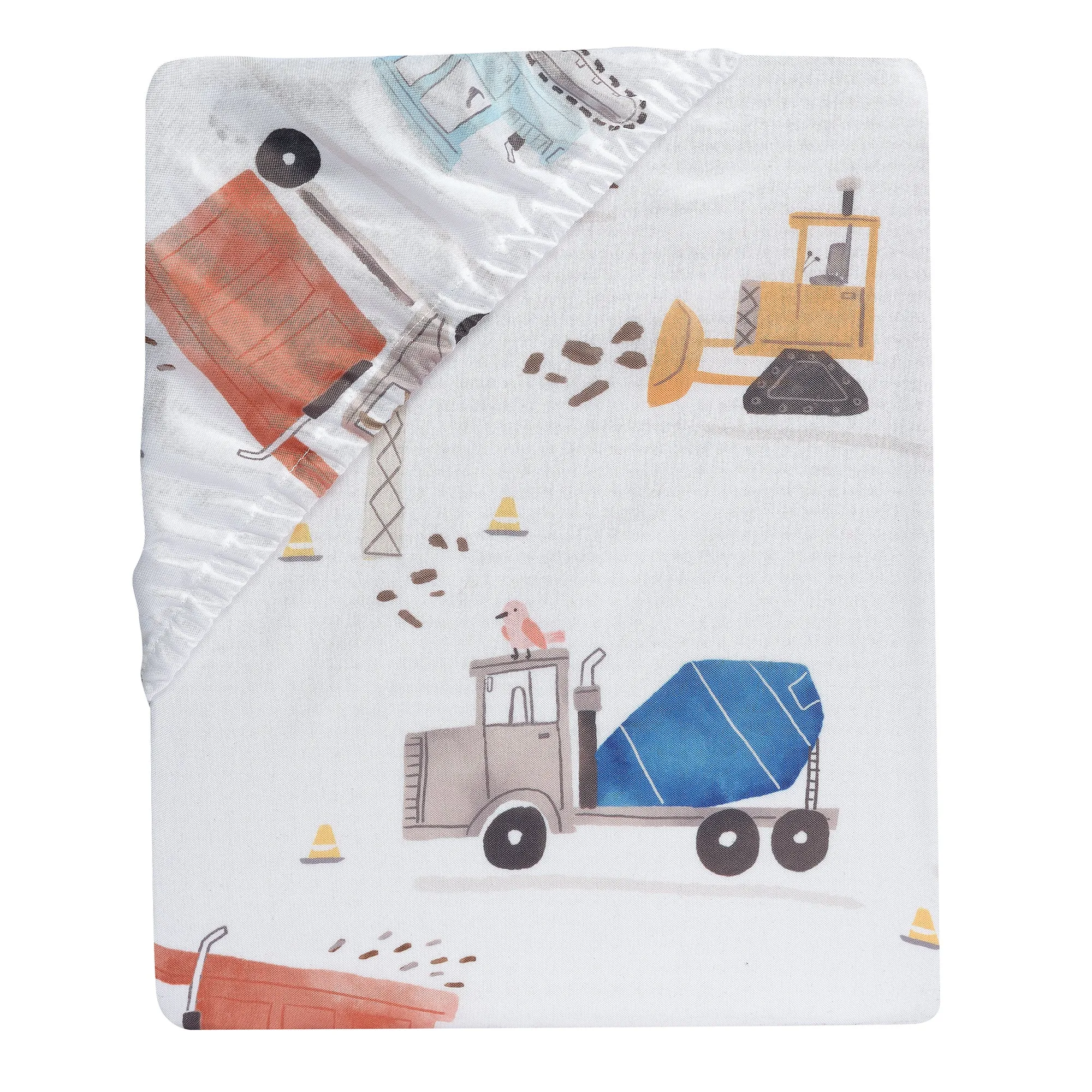 Construction Zone Fitted Crib Sheet