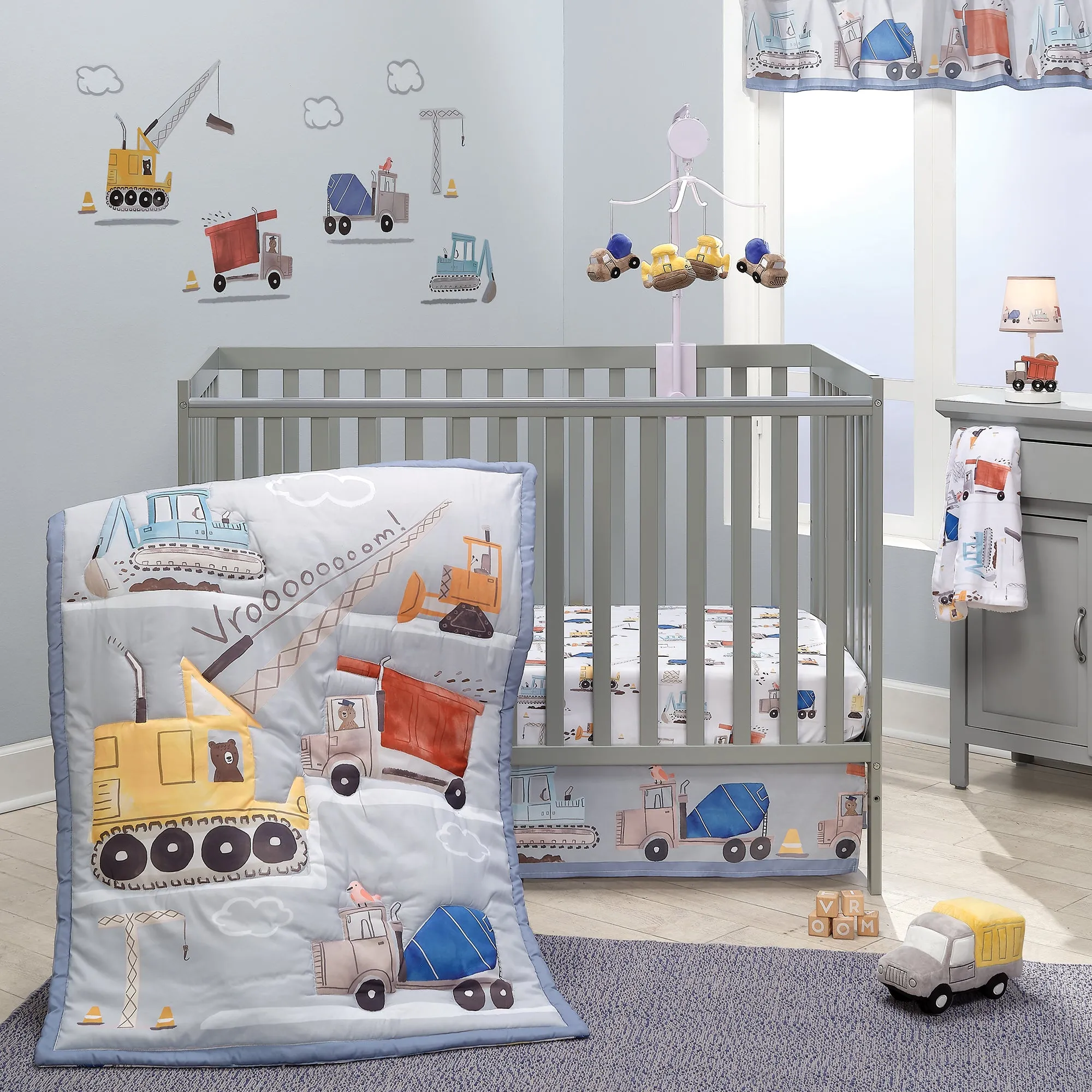 Construction Zone Fitted Crib Sheet
