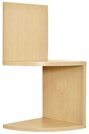 Corner Shelf,  Modern Design 2 Tier Floating Shelves For Walls, Easy-To-Assemble