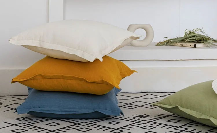 Cotton Linen Pillow Covers