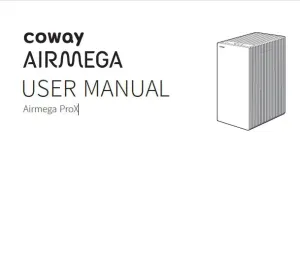 Coway Air Purifier User Manual Model- Airmega ProX