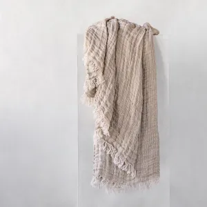 Crush Linen Throw Blanket - Fysk Melange