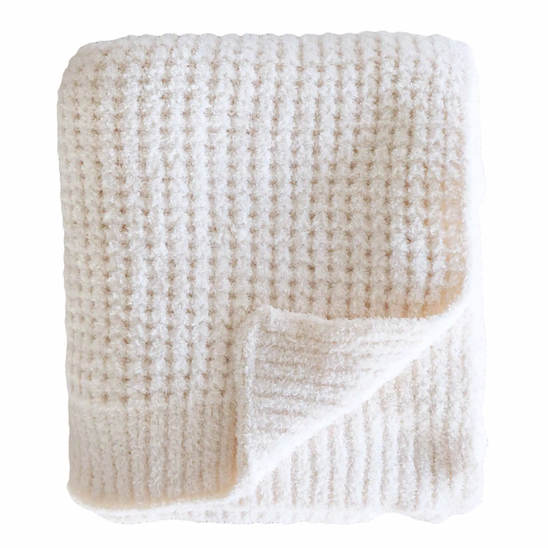 CuddleLane™ Luxe Waffle Blankets | Whisper