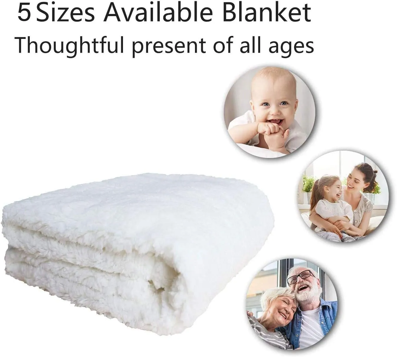 Cute Avocado Sherpa Blanket for Kids