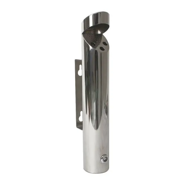 Cylinder Wall-Mounted St/St. Ashtray 46 X 7.5cm pack of 1