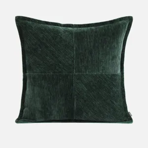 Dark Green Accent Throw Cushion