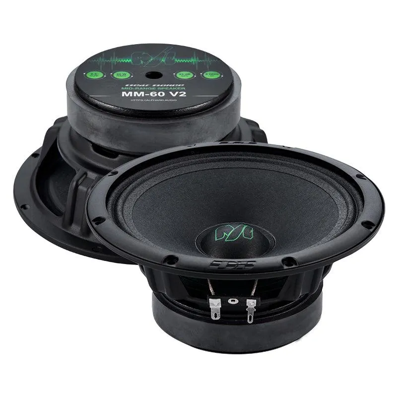 Deaf Bonce Machete MM-60 V2 6.5" 6-1/2 4-Ohm PAIR 180W Midrange Car Speakers