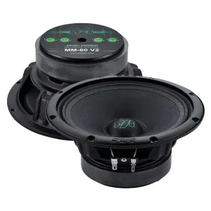 Deaf Bonce Machete MM-60 V2 6.5" 6-1/2 4-Ohm PAIR 180W Midrange Car Speakers