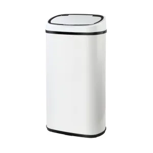 Devanti 58L Sensor Bin White