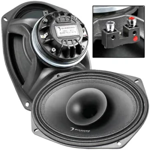 Diamond Audio 6x9" Full Range Co-ax Horn Speakers 300W Max Motorsport Line MP694