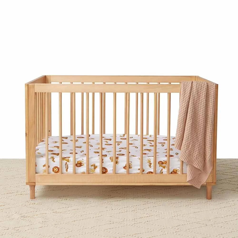 Diamond Knit Blanket | Hazelnut