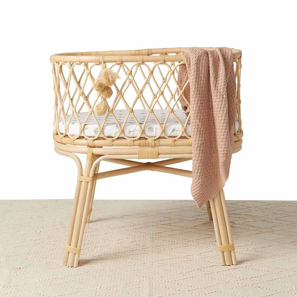 Diamond Knit Blanket | Hazelnut