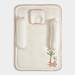 Dinomite Printed & Patch Work Cream Mattress Set
