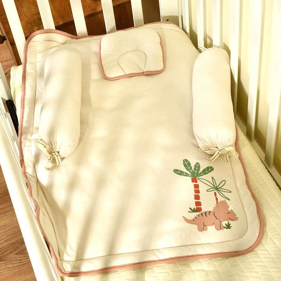 Dinomite Printed & Patch Work Cream Mattress Set