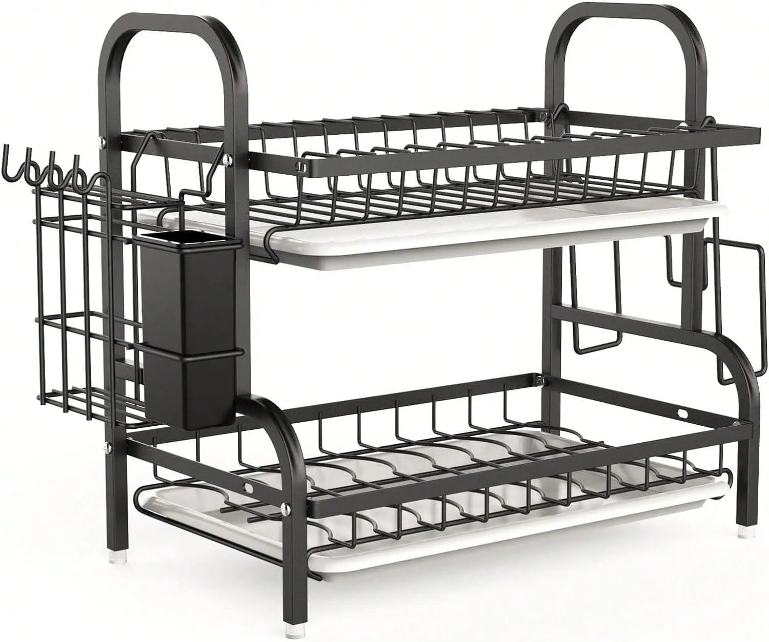 Dish Drying Rack, 2-Tier Dish Racks for Kitchen Counter