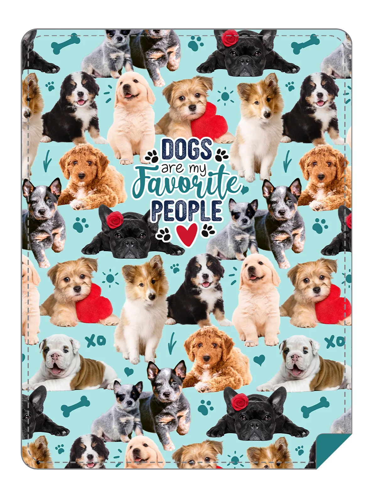 Dogs Are My Favorite People Throw Blanket
