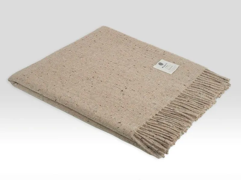 Donegal Lambswool Tweed Throw - Inishkeel - McNutt of Donegal
