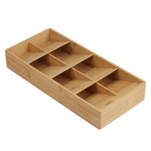 DrawerStore Bamboo Large Cutlery Organizer – 15"x 7"