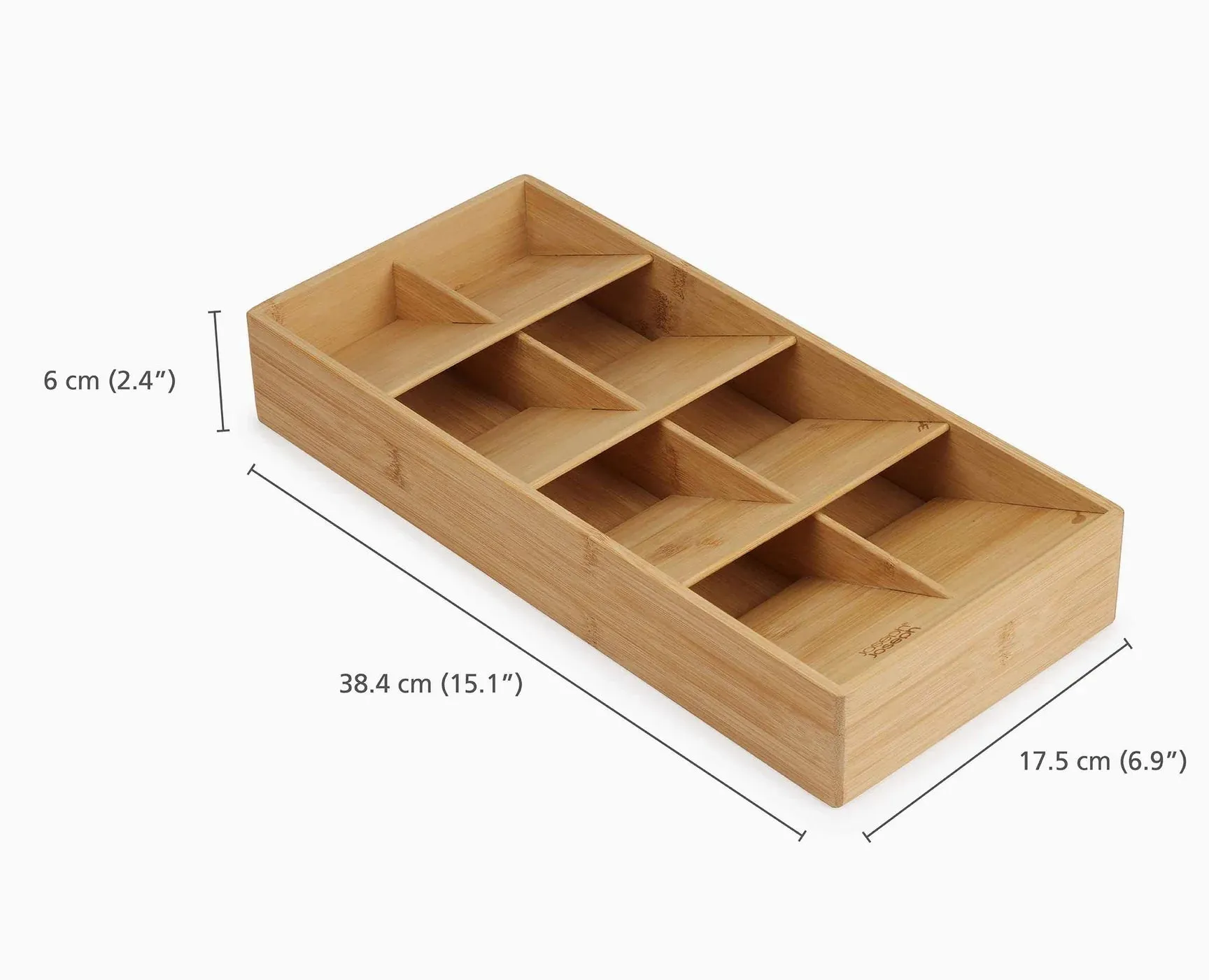 DrawerStore Bamboo Large Cutlery Organizer – 15"x 7"
